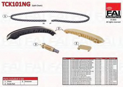 FAI AUTOPARTS tck101ng -  Комплект цели привода распредвала